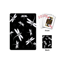 Dragonflies Pattern Playing Cards (mini)  by Valentinaart