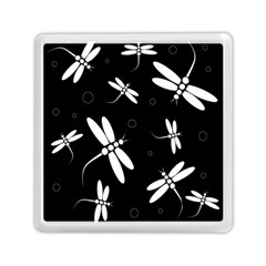 Dragonflies Pattern Memory Card Reader (square)  by Valentinaart