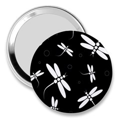 Dragonflies Pattern 3  Handbag Mirrors by Valentinaart