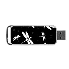 Dragonflies Pattern Portable Usb Flash (two Sides) by Valentinaart