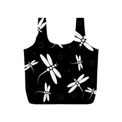 Dragonflies Pattern Full Print Recycle Bags (s)  by Valentinaart