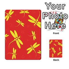 Red And Yellow Dragonflies Pattern Multi-purpose Cards (rectangle) 