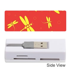 Red And Yellow Dragonflies Pattern Memory Card Reader (stick) 