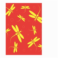 Red And Yellow Dragonflies Pattern Small Garden Flag (two Sides)