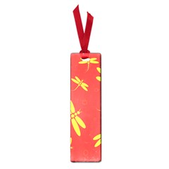 Red And Yellow Dragonflies Pattern Small Book Marks by Valentinaart