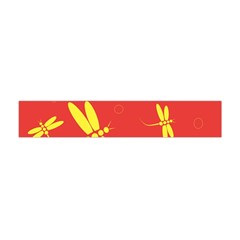 Red And Yellow Dragonflies Pattern Flano Scarf (mini)