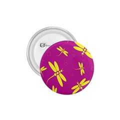 Purple And Yellow Dragonflies Pattern 1 75  Buttons by Valentinaart