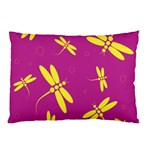 Purple and yellow dragonflies pattern Pillow Case 26.62 x18.9  Pillow Case