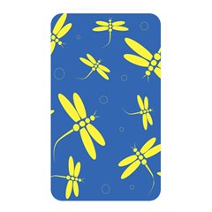 Blue And Yellow Dragonflies Pattern Memory Card Reader