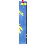 Blue and yellow dragonflies pattern Large Book Marks Front