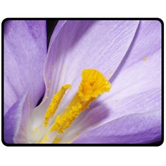 Crocus Closeupl Fleece Blanket (medium) 