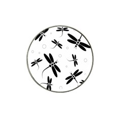 Black And White Dragonflies Hat Clip Ball Marker