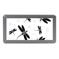 Black And White Dragonflies Memory Card Reader (mini) by Valentinaart