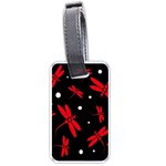 Red, black and white dragonflies Luggage Tags (One Side)  Front