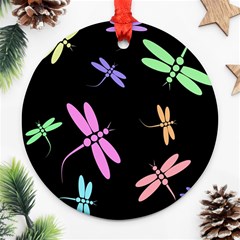 Pastel Dragonflies Ornament (round) 