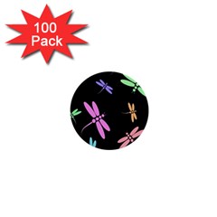 Pastel Dragonflies 1  Mini Buttons (100 Pack) 