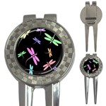 Pastel dragonflies 3-in-1 Golf Divots Front