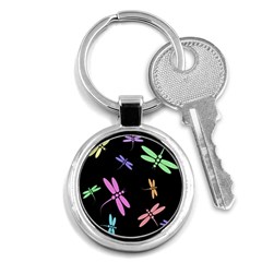 Pastel Dragonflies Key Chains (round) 