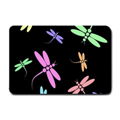 Pastel Dragonflies Small Doormat 