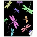 Pastel dragonflies Canvas 11  x 14   10.95 x13.48  Canvas - 1