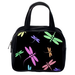 Pastel Dragonflies Classic Handbags (one Side)