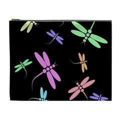 Pastel Dragonflies Cosmetic Bag (xl)