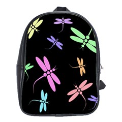 Pastel Dragonflies School Bags(large) 