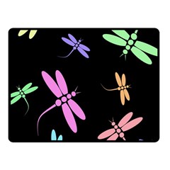 Pastel Dragonflies Fleece Blanket (small)