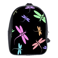 Pastel Dragonflies School Bags (xl) 