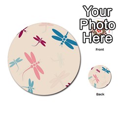 Pastel Dragonflies  Multi-purpose Cards (round)  by Valentinaart