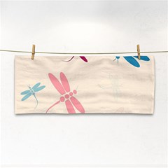 Pastel dragonflies  Hand Towel