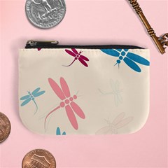 Pastel Dragonflies  Mini Coin Purses by Valentinaart