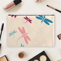 Pastel dragonflies  Cosmetic Bag (Large) 