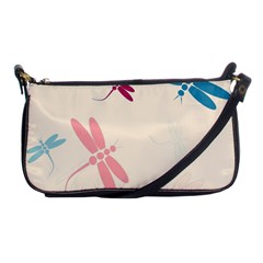 Pastel dragonflies  Shoulder Clutch Bags