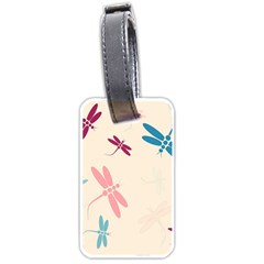 Pastel Dragonflies  Luggage Tags (one Side)  by Valentinaart