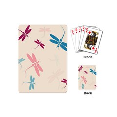 Pastel dragonflies  Playing Cards (Mini) 