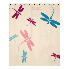 Pastel Dragonflies  Shower Curtain 60  X 72  (medium)  by Valentinaart