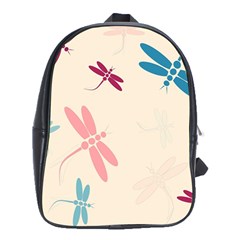 Pastel Dragonflies  School Bags (xl)  by Valentinaart