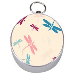 Pastel dragonflies  Silver Compasses