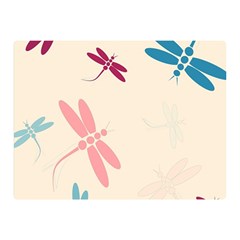 Pastel Dragonflies  Double Sided Flano Blanket (mini)  by Valentinaart