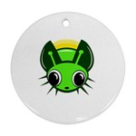 Transparent firefly Ornament (Round)  Front