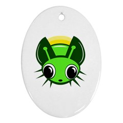 Transparent Firefly Ornament (oval)  by Valentinaart