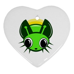 Transparent Firefly Ornament (heart)  by Valentinaart