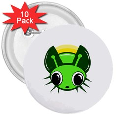 Transparent Firefly 3  Buttons (10 Pack)  by Valentinaart