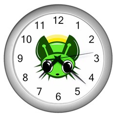 Transparent Firefly Wall Clocks (silver) 