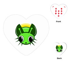 Transparent Firefly Playing Cards (heart) 