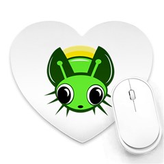 Transparent Firefly Heart Mousepads by Valentinaart