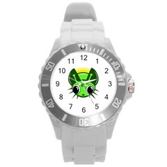 Transparent Firefly Round Plastic Sport Watch (l) by Valentinaart