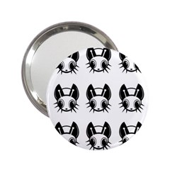 Black And White Fireflies Patten 2 25  Handbag Mirrors