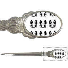 Black And White Fireflies Patten Letter Openers by Valentinaart